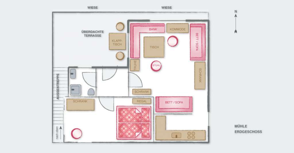 Reither Almen - apartment Mühle - ground floor